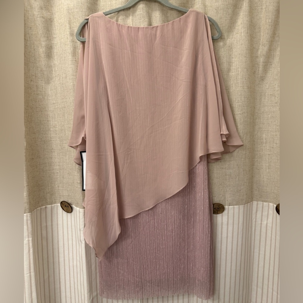 3/$15 Connected Apparel Asymmetrical Pink Dress - Picture 3 of 5